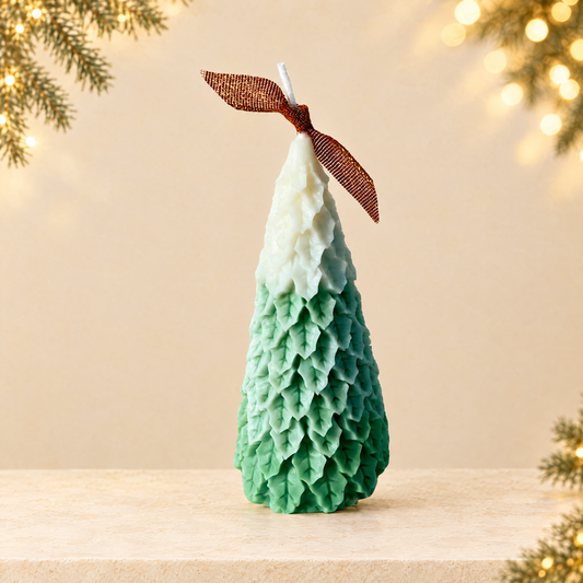 Christmas Tree Scented Candle Gift Set — ivory Christmas product photograph