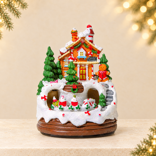 resin Christmas decoration — ivory Christmas product photograph