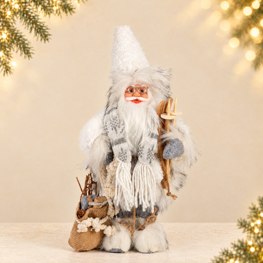 Nordic-Style Santa Claus Christmas Figurine — ivory Christmas product photograph