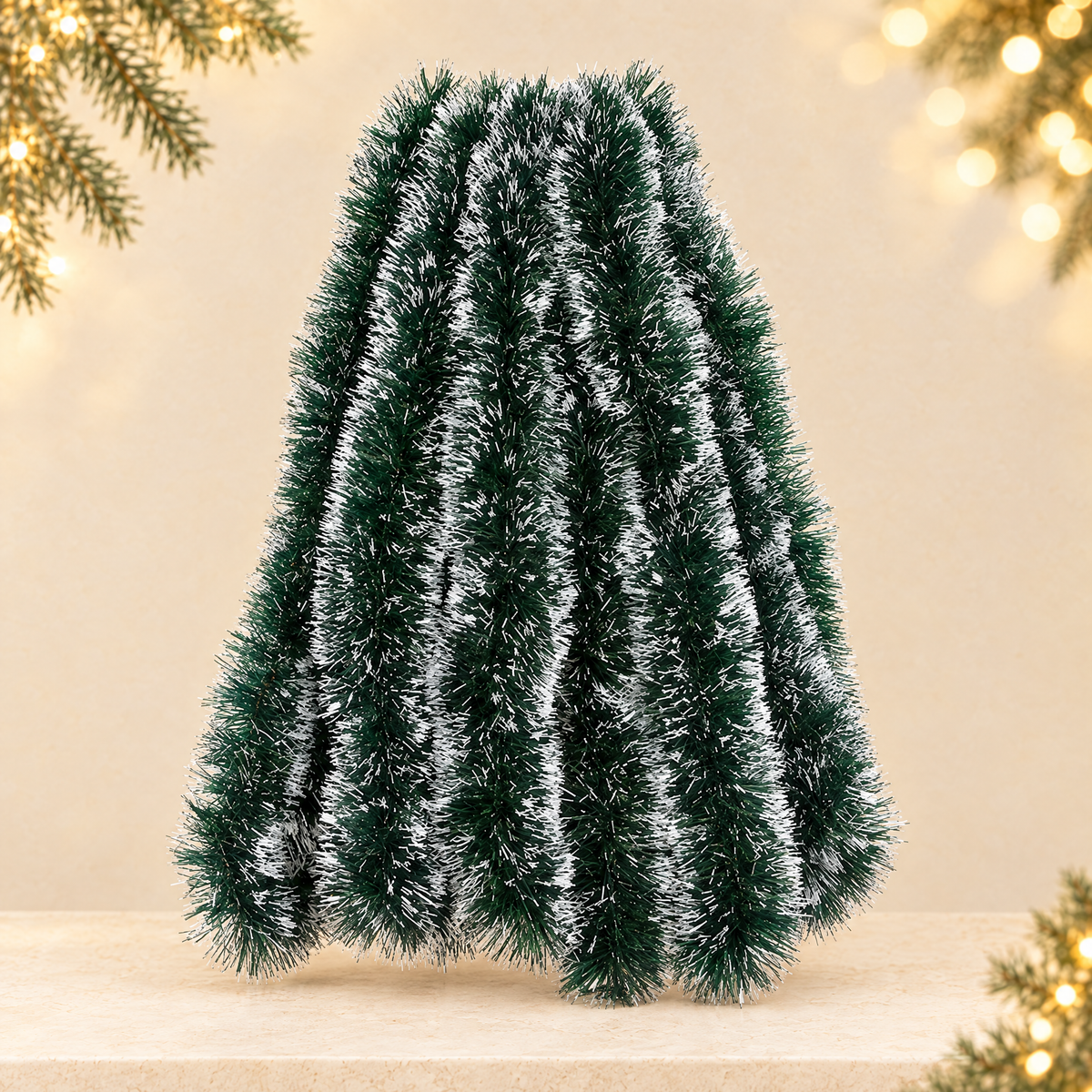Christmas decoration ribbon — ivory Christmas product photograph