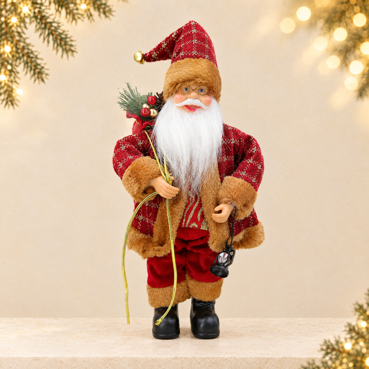 Santa Claus Standing Doll Christmas Decoration — ivory Christmas product photograph