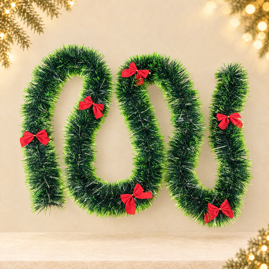 Christmas decoration ribbon — ivory Christmas product photograph