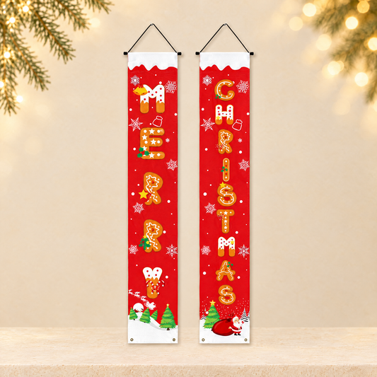 Christmas couplet — ivory Christmas product photograph