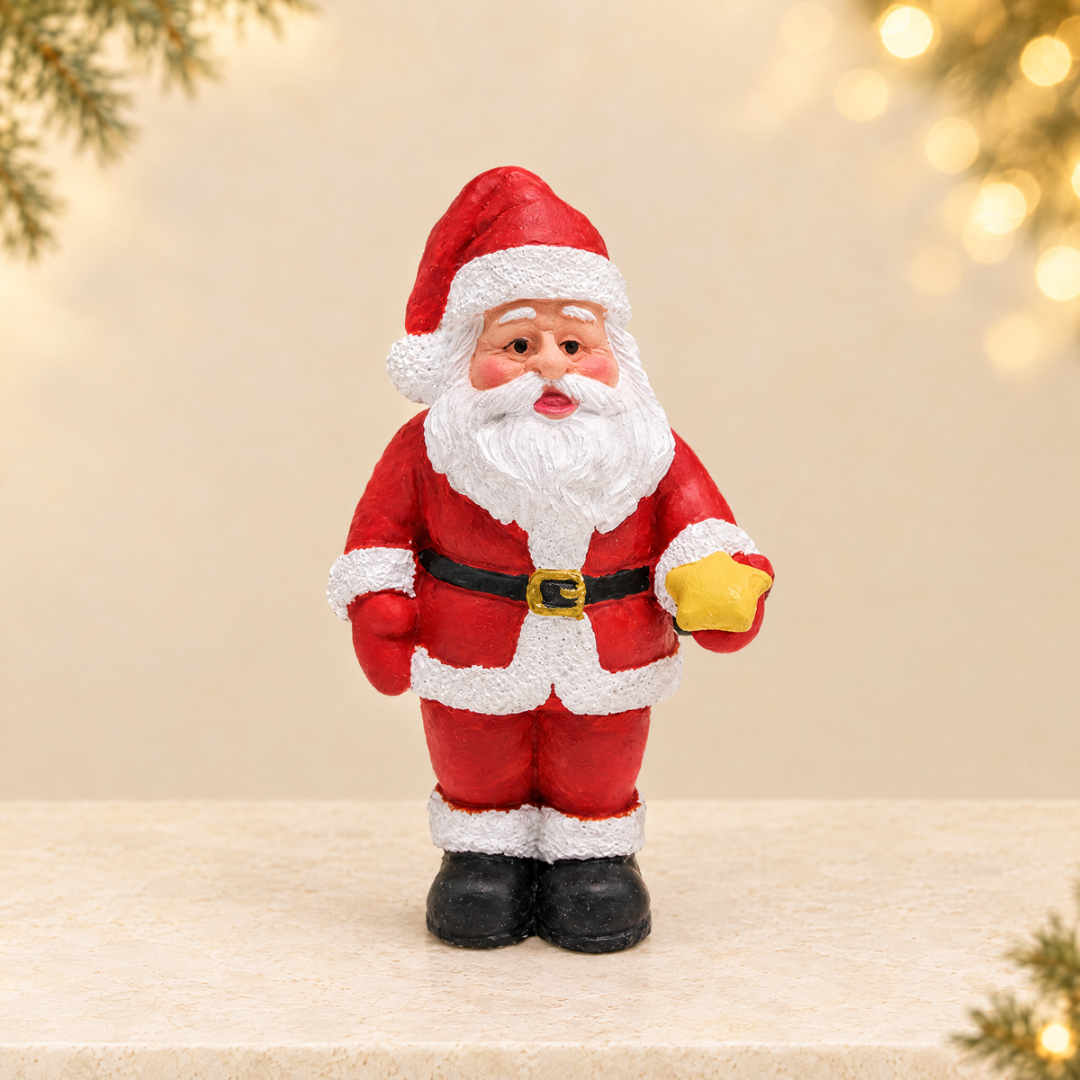 Santa Claus Ornaments — ivory Christmas product photograph