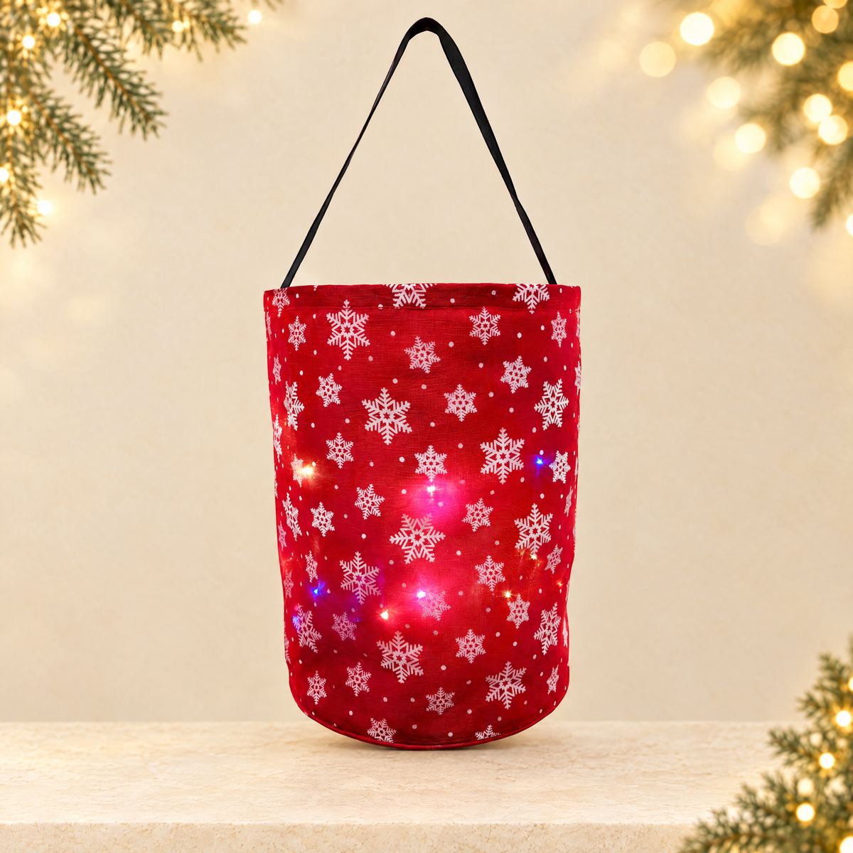 Christmas Decorative Handbag — ivory Christmas product photograph