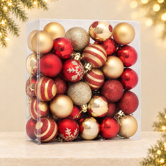 Christmas Ball Decoration Gift Box — ivory Christmas product photograph