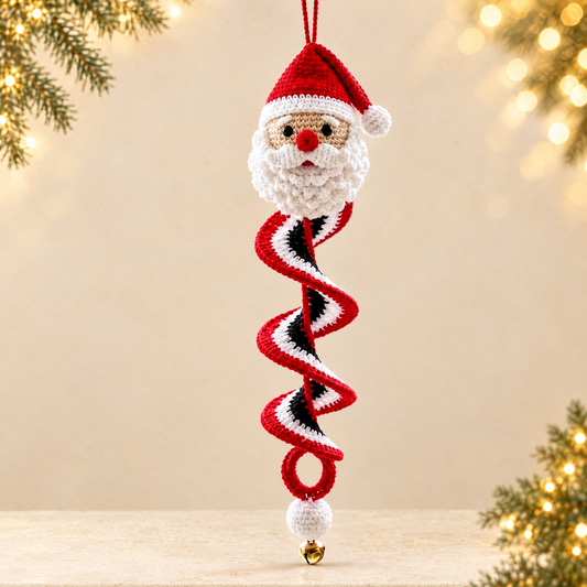DIY Crochet Christmas Ornament Craft Kit — ivory Christmas product photograph