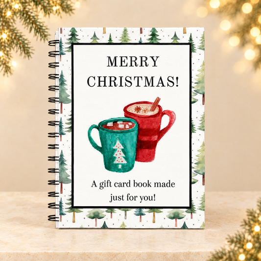 Holographic Christmas Gift Card Booklet — ivory Christmas product photograph