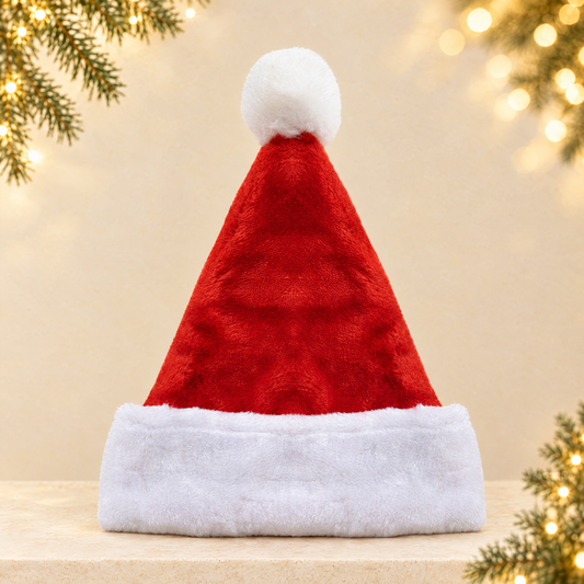 Plush Christmas Hats — ivory Christmas product photograph