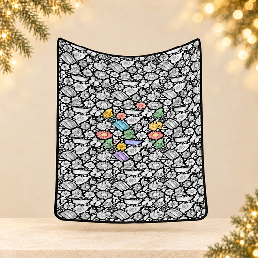 Christmas DIY Decal Blanket — ivory Christmas product photograph