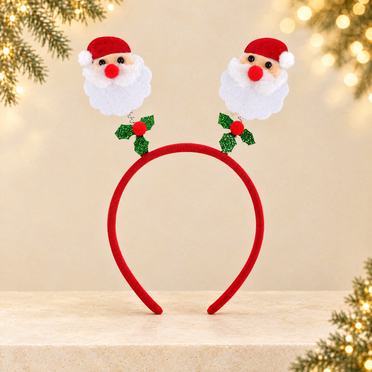 Christmas Hairband Decoration — ivory Christmas product photograph