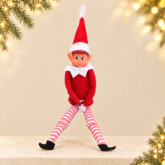 Christmas hat fairy plush toy — ivory Christmas product photograph