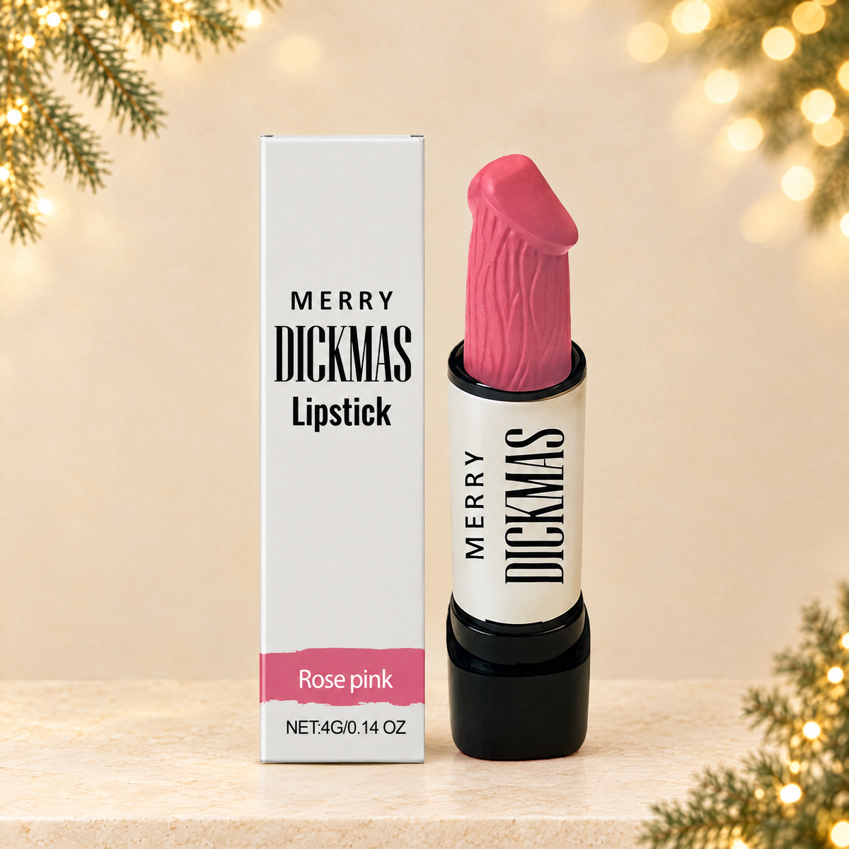 Matte Lipstick Christmas Edition — ivory Christmas product photograph