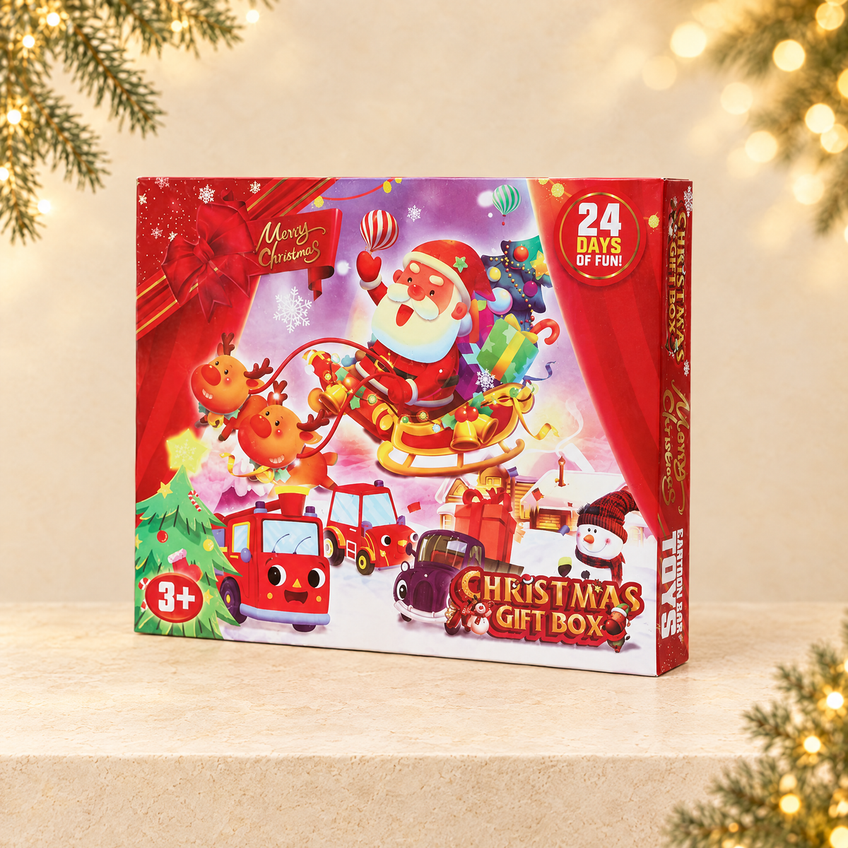 Christmas advent calendar — ivory Christmas product photograph