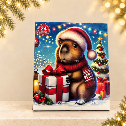Christmas advent calendar — ivory Christmas product photograph
