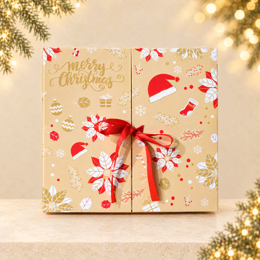 24-Grids Christmas Blind Box Gift Box — ivory Christmas product photograph