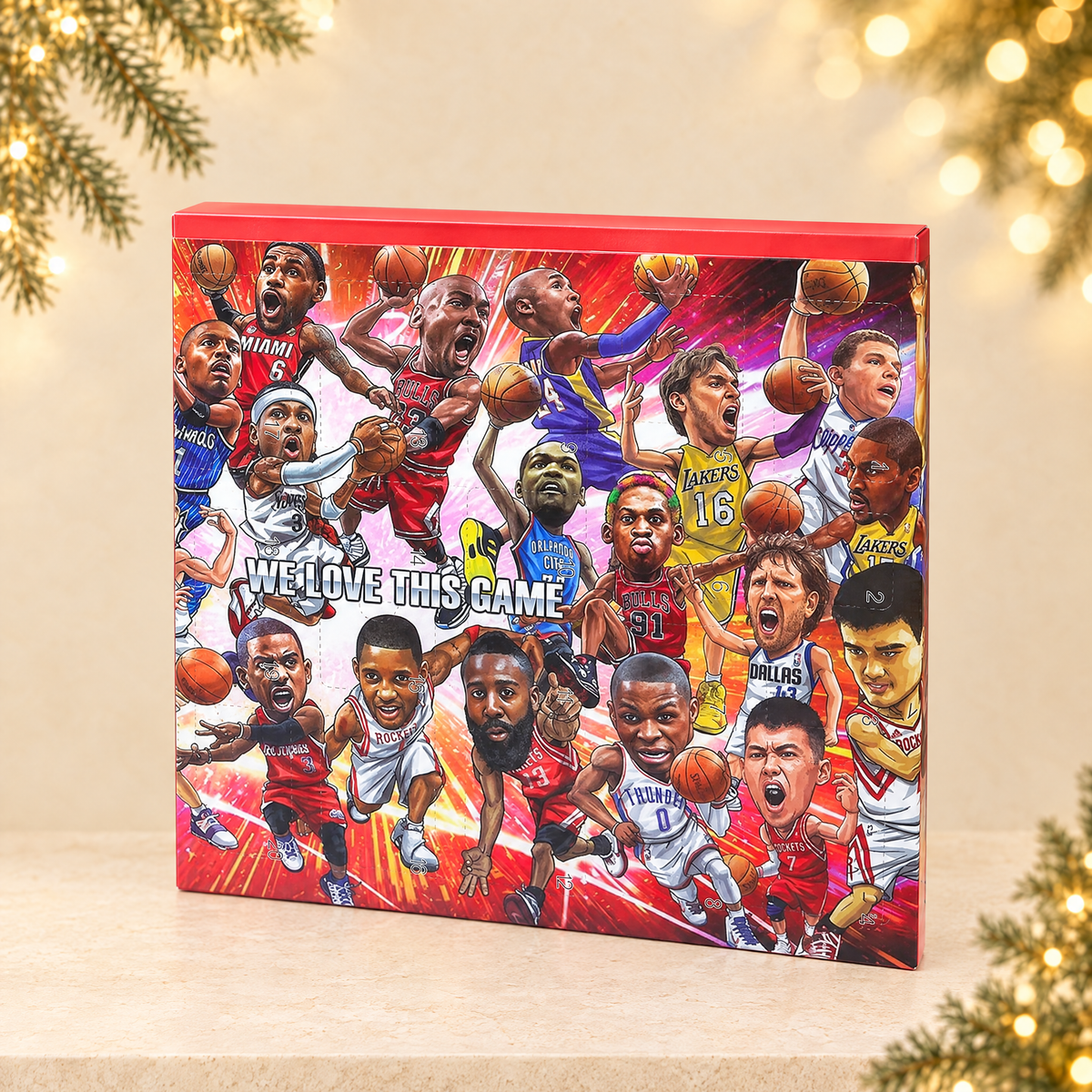 Basketball Advent Calendar Collectible Blind Box — ivory Christmas product photograph