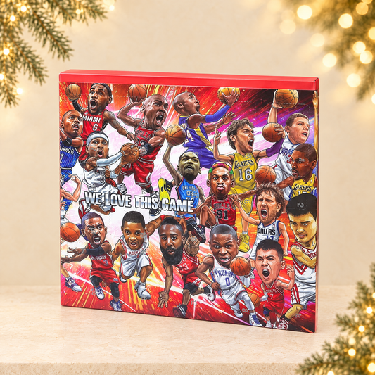 Basketball Advent Calendar Collectible Blind Box — ivory Christmas product photograph