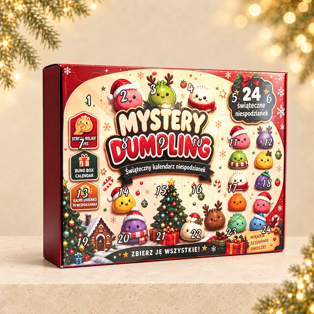 Christmas Countdown Calendar Blind Box — ivory Christmas product photograph