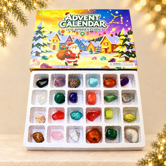 Christmas Countdown Calendar with 24 Surprise Toys — ivory Christmas product photograph
