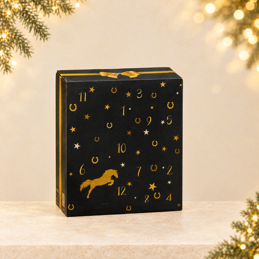 Horse-Themed Christmas Advent Calendar — ivory Christmas product photograph