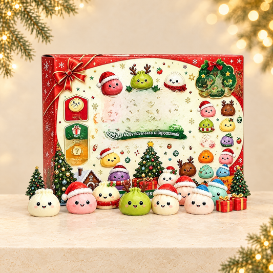 Christmas Squishy Advent Calendar — ivory Christmas product photograph